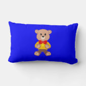 Bärenblau Lendenkissen (Rückseite)