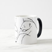 Bärenblume Tasse Glasblase Mother & Cubs Bären Tas (VorderseiteRechts)