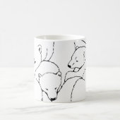 Bärenblume Tasse Glasblase Mother & Cubs Bären Tas (Mittel)