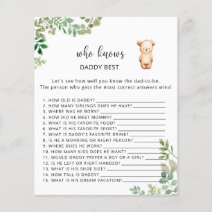Bärenblume Wer DADDY am besten kennt