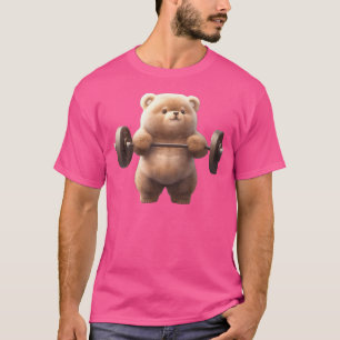 Bärenbodybuilder Gewichthebelgymnastik T-Shirt
