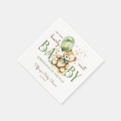 Bärenbraun-Babydusche Serviette (Ecke)