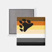 Bärenbruderschaftsflagge Magnet (Vorderseite/Rückseite)