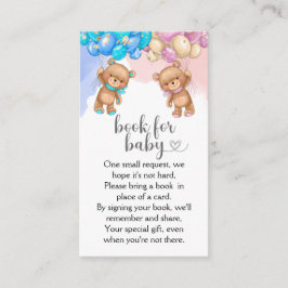 Bärenbücher für Babykarten Begleitkarte