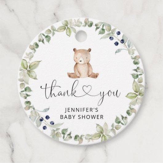 Bärendanken Geschenkanhänger (Vorderseite)