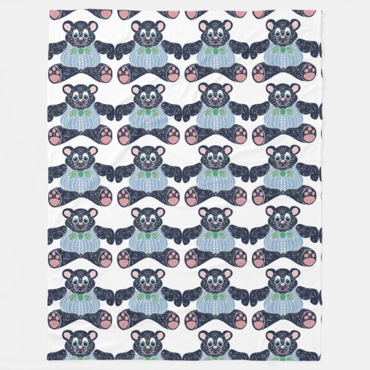 Bärendecke Fleecedecke (Vorderseite)