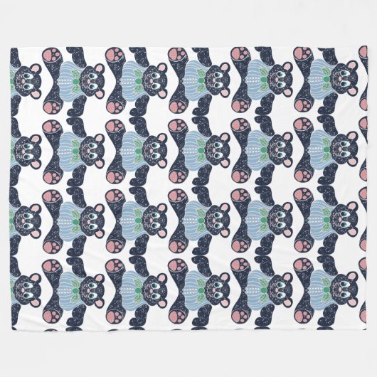 Bärendecke Fleecedecke (Vorderseite (Horizontal))