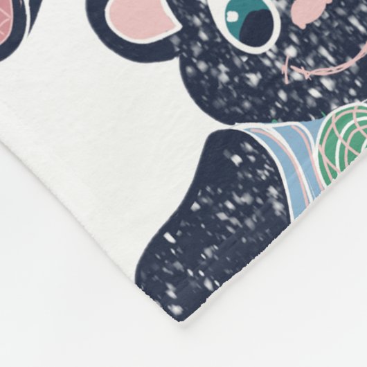 Bärendecke Fleecedecke (Ecke)