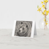 Bärendesign auf leeren Mitteilungskarten (Gelbe Blume)