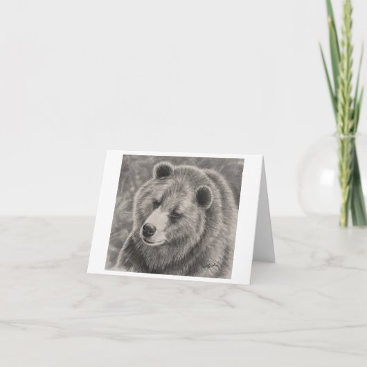 Bärendesign auf leeren Mitteilungskarten (Vorderseite)