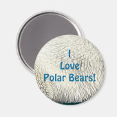 Bärendesign für Tierschützer und Wildtiere Magnet (Vorderseite/Rückseite)