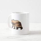 Bärendesign mit Sunset View Sweatshirt Kaffeetasse (Vorderseite Links)