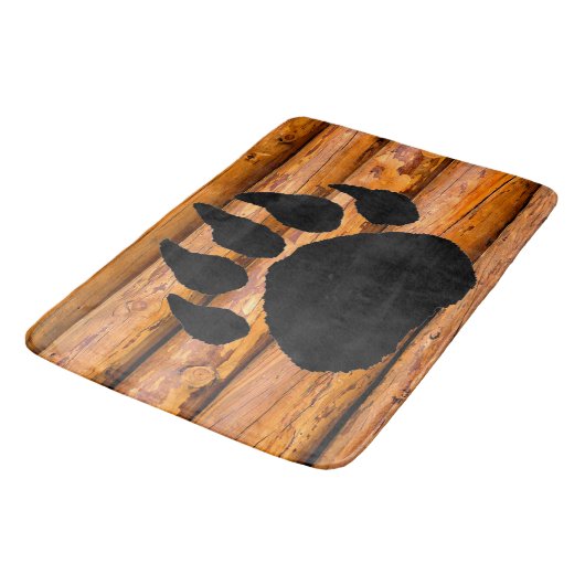 BÄRENDRUCK UND BLEIBEN BADEMATTE (Schrägansicht)