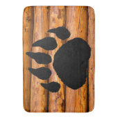 BÄRENDRUCK UND BLEIBEN BADEMATTE (Vorderseite Vertikal)