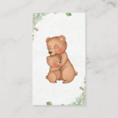 Bärenduschbücher für Babywaschkarten Begleitkarte (Rückseite)