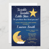 Bärendusche Einladung Twinkle Little Star (Vorne/Hinten)