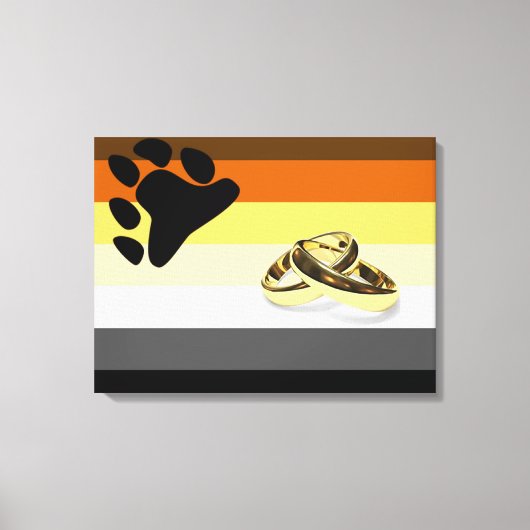 Bäreneihe auf Leinwand (Vorderseite)