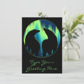 Bäreneinladungen Personalisiert Aurora Bears Card Einladung (Stehend Vorderseite)