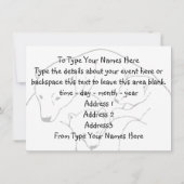 Bäreneinladungen Personalisiert Polar Bären Cubs C Einladung (Rückseite)