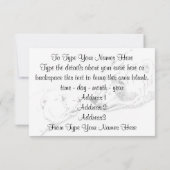 Bäreneinladungen Personalisiert Polar Bären Cubs C Einladung (Rückseite)