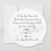 Bäreneinladungen Personalisiert Polar Bären Cubs C Einladung (Rückseite)