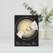 Bäreneinladungen Personalisiert Polar Bären Cubs C Einladung (Stehend Vorderseite)