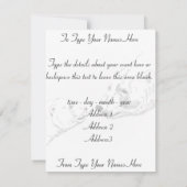 Bäreneinladungen Personalisiert Polar Bären Cubs C Einladung (Rückseite)