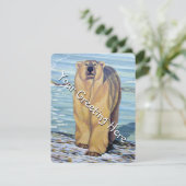 Bäreneinladungen Personalisierte Kunstkarten für P Einladung (Stehend Vorderseite)