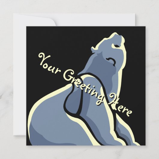 Bäreneinladungen Personalisierte Kunstkarten für P Einladung (Vorderseite)