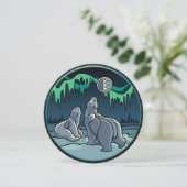 Bäreneinladungen Personalisierte Kunstkarten für P Einladung (Stehend Vorderseite)