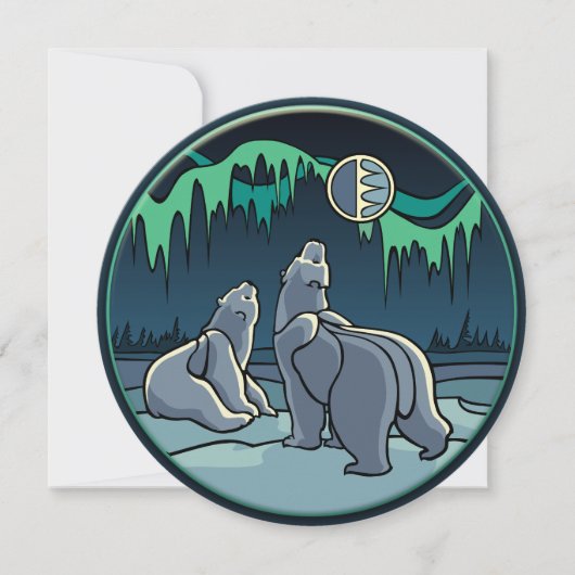 Bäreneinladungen Personalisierte Kunstkarten für P Einladung (Vorderseite)