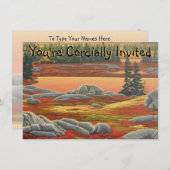 Bäreneinladungen Personalisierte Kunstkarten für P Einladung (Vorne/Hinten)