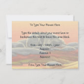 Bäreneinladungen Personalisierte Kunstkarten für P Einladung (Rückseite)