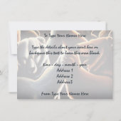 Bäreneinladungen Persönliche Gestaltung der Bärenk Einladung (Rückseite)