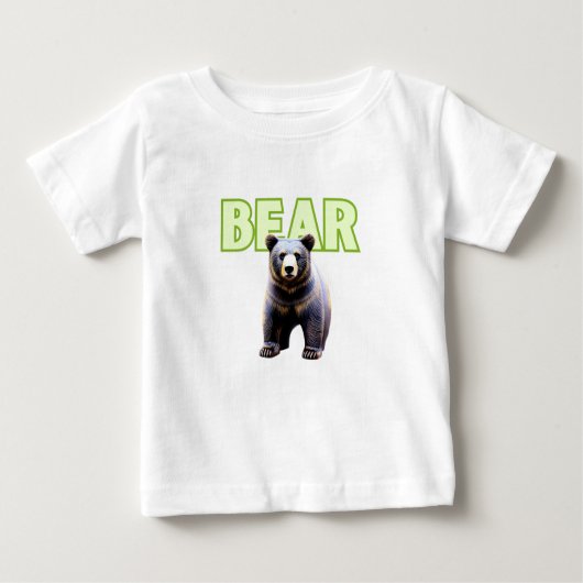 Bäreneleganz: Ikonisches Design der Pose Baby T-shirt (Vorderseite)