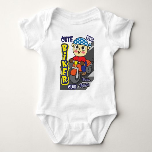 Bärenfahrer Baby Strampler (Vorderseite)