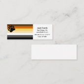 Bärenfahrkarte Mini Visitenkarte (Vorne/Hinten)