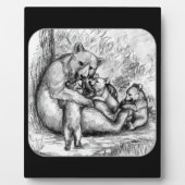 Bärenfamilie Fotoplatte (Vorderseite)