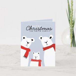 Bärenfamilie frohe Weihnachten