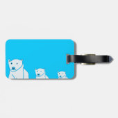 Bärenfamilie Gepäckanhänger (Rückseite horizontal)