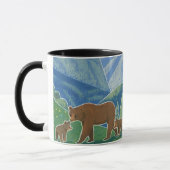 Bärenfamilie im Tal Becher Tasse (Links)