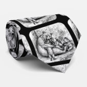 Bärenfamilie Krawatte (Gerollt)