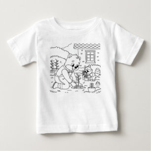 Bärenfamilie und Kaninchenmutter Cartoon Baby T-shirt