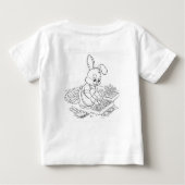 Bärenfamilie und Rabit-Mama-Cartoon Baby T-shirt (Rückseite)