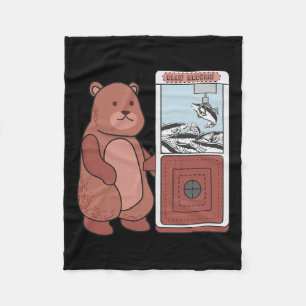 Bärenfänger Lachs Funny Claw Krane Game Bear Lo Fleecedecke