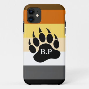 Bärenfarben Monogram Bärenpaw iPhone 11 Hülle