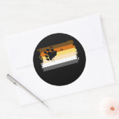 Bärenfarben Runder Aufkleber (Umschlag)