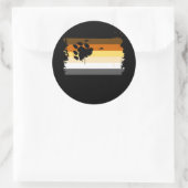 Bärenfarben Runder Aufkleber (Tasche)