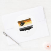 Bärenfarben Runder Aufkleber (Umschlag)