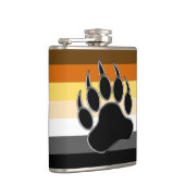 Bärenfarben Silver Black Paw Flachmann (Rechts)